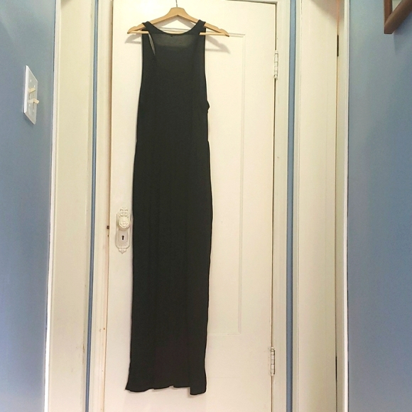 XXL Black Maxi Dress with Pockets - Picture 6 of 7